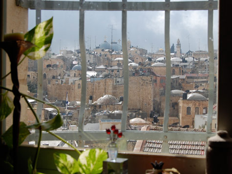 The Old City fabric is dotted with interesting domes as seen from our bedroom window